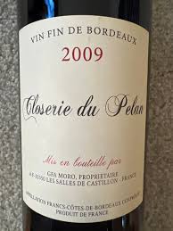 Closerie du Pelan, Francs-Côtes-de-Bordeaux 2009
