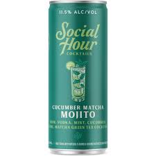 Social Hour Cocktails Cucumber Matcha Mojito