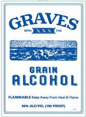 Graves Pure Grain Alcohol "XXX" (750 ml)