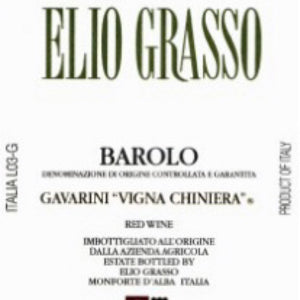 Barolo "Gavarini Chiniera” Elio Grasso 2017
