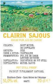 Michel Sajous Clairin (Sugar Cane Rhum) 102 Prf (750ml)
