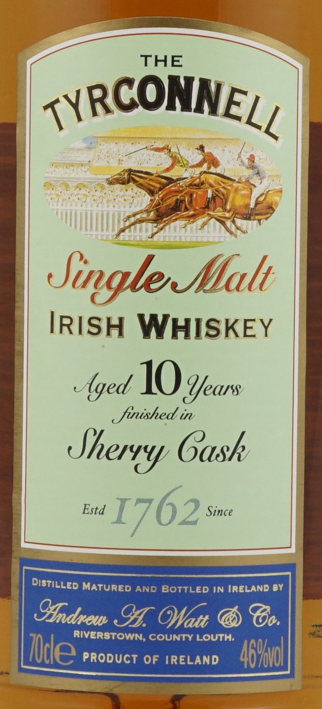 Tyrconnell Irish Whiskey Single Malt, Sherry Cask 92 (750ml)