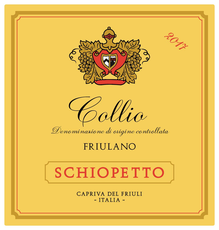 Collio Friulano, Schiopetto 2019