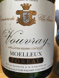 Vouvray Moelleux "Clos Naudin", Foreau 1995