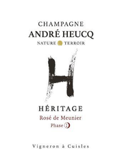 André Heucq Champagne Rosé de Meunier "Héritage, Phase 1" Extra Brut 2018