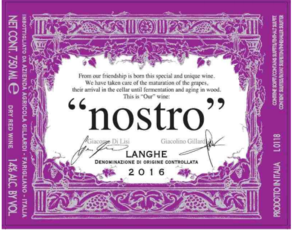 Langhe Rosso "Nostro", Gillardi 2016