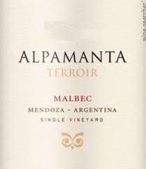 Alpamanta Malbec "Terroir- Single Vineyard", Mendoza 2012