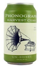Phonograph Harvest Cider "Un-Sweet", New York (12 oz can)