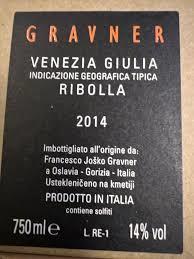 Venezia-Giulia Ribolla Gialla, Gravner 2014