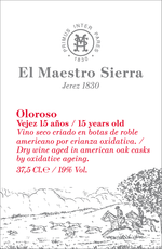 El Maestro Sierra 15 Year Old Oloroso NV (375ml)
