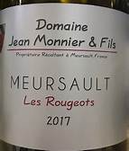 Meursault “Les Rougeots”, Jean Monnier 2018