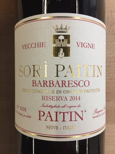 Barbaresco Riserva "Sorì Paitin, Vecchie Vigne", Paitin 2014